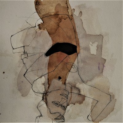 Figura abstrata de cabeça para baixo de Doris Schmitz