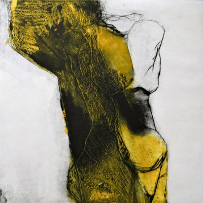 Figura abstrata amarela de Doris Schmitz
