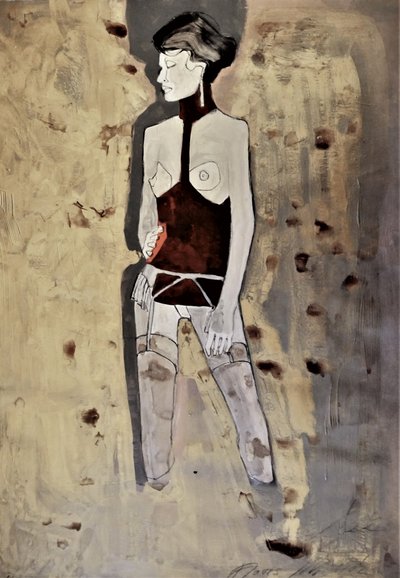 Espartilho Vermelho Sedutor de Doris Schmitz