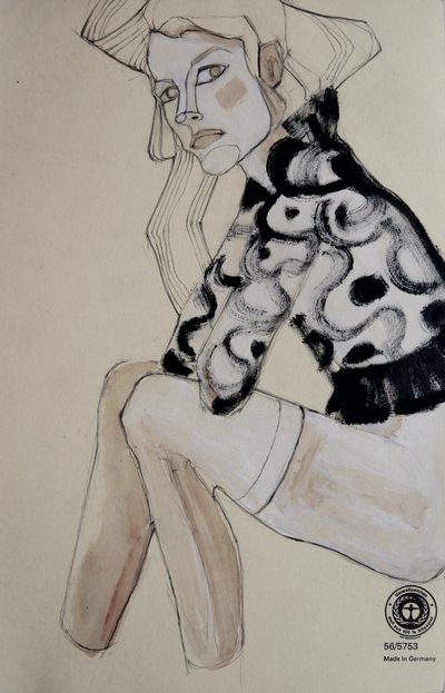 Ilustração de moda chique de Doris Schmitz