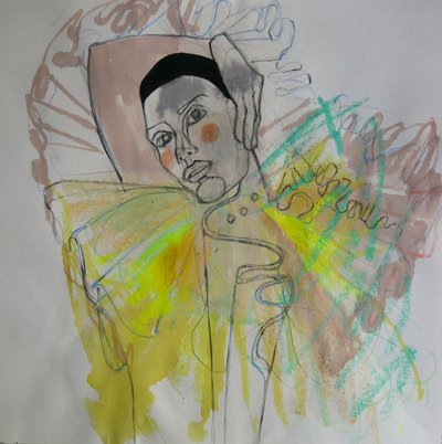 Retrato de moda colorido de Doris Schmitz