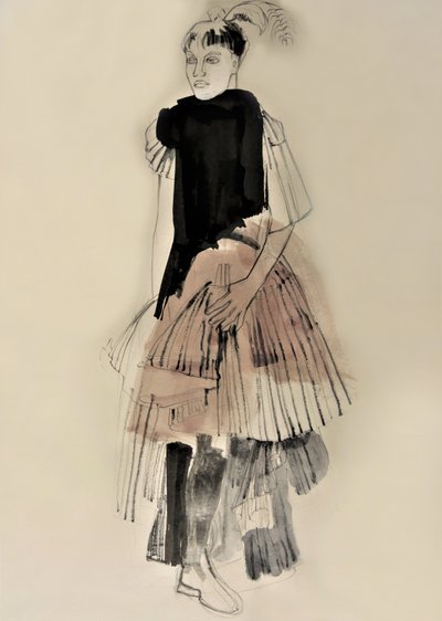 Ilustração de Moda de Alta-Costura de Doris Schmitz