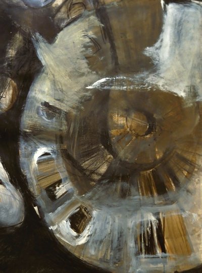 Espiral Abstrata com Tons Terrosos de Doris Schmitz