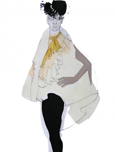 Silhueta elegante e na moda de Doris Schmitz