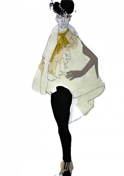 Ilustração de moda elegante de Doris Schmitz