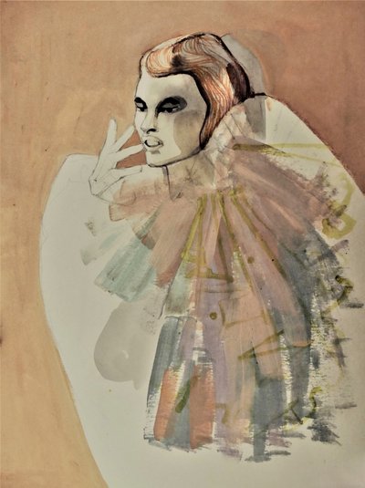 Retrato de moda elegante de Doris Schmitz