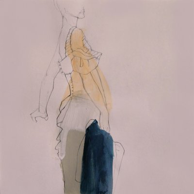 Esboço de moda elegante de Doris Schmitz