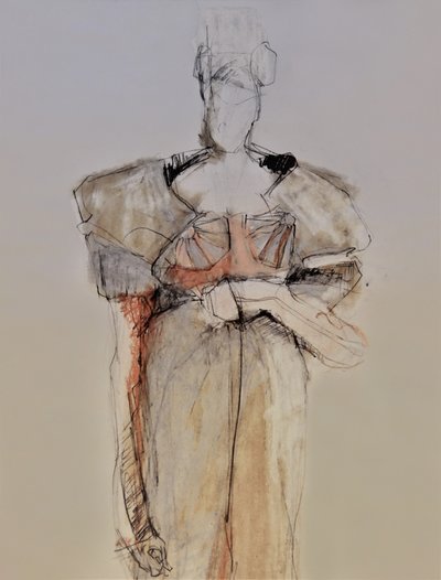 Esboço de moda elegante de Doris Schmitz