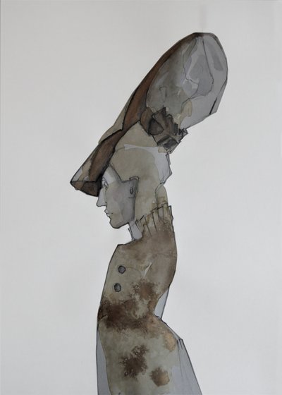 Perfil de uma figura elegante de Doris Schmitz