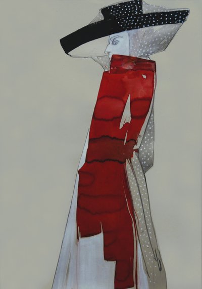 Senhora Elegante de Vermelho de Doris Schmitz