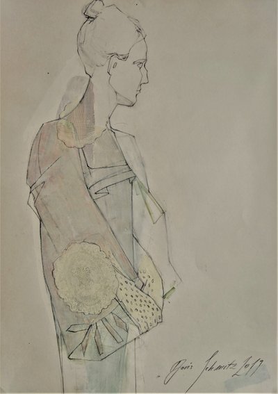 Perfil de uma mulher elegante de Doris Schmitz