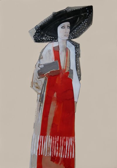 Vestido Vermelho para Mulher Elegante de Doris Schmitz