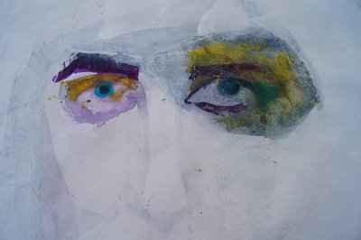 Rosto abstrato expressivo de Doris Schmitz
