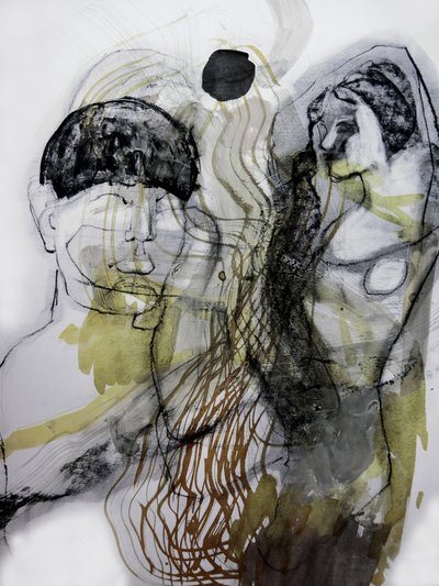 Figuras abstratas expressivas de Doris Schmitz