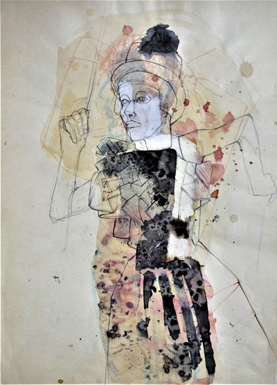 Figura feminina expressiva de Doris Schmitz