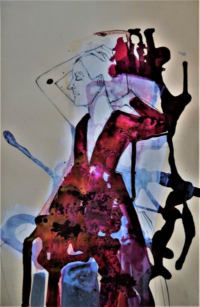 Perfil de uma Mulher Expressiva de Doris Schmitz