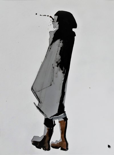 Figura com salpicos de tinta de Doris Schmitz
