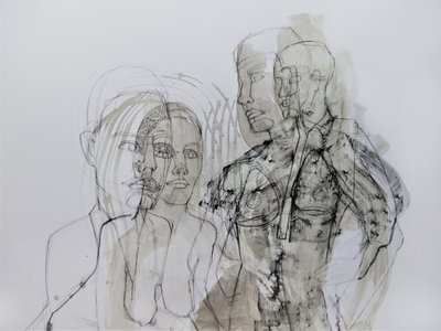 Formas humanas em camadas de Doris Schmitz