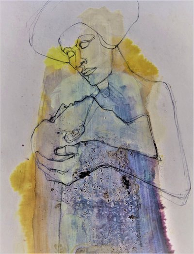 Abraço entre mãe e filho de Doris Schmitz