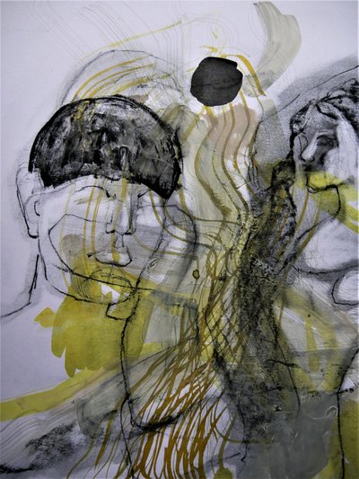 Figuras abstratas pensativas de Doris Schmitz