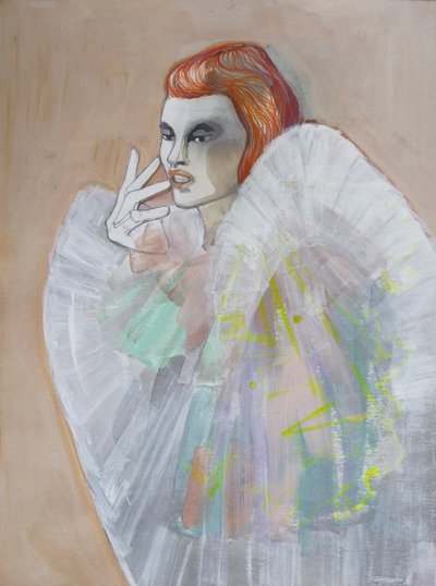 Retrato de moda de uma ruiva de Doris Schmitz