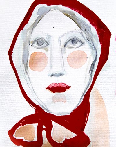 Retrato do Lenço Vermelho de Doris Schmitz
