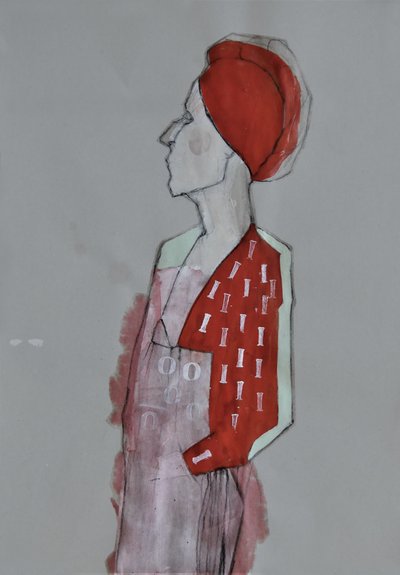 Mulher do Turbante Vermelho de Doris Schmitz