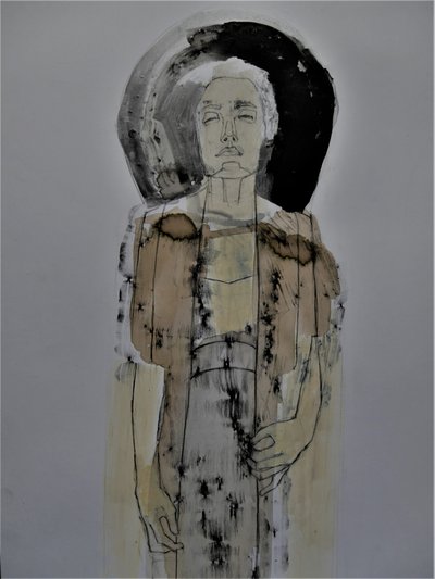 Retrato abstrato sereno de Doris Schmitz