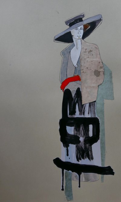 Graffiti de uma mulher elegante de Doris Schmitz