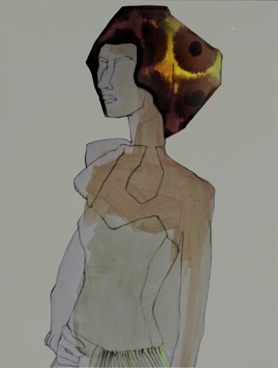 Perfil de uma mulher elegante de Doris Schmitz