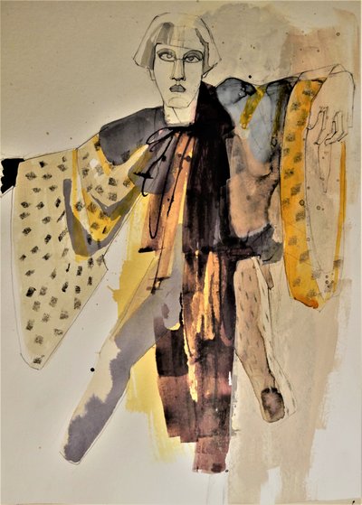 Retrato de moda estilizado de Doris Schmitz