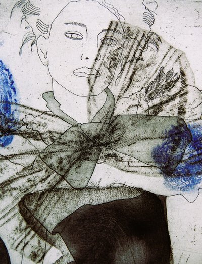 Retrato estilizado de uma mulher de Doris Schmitz