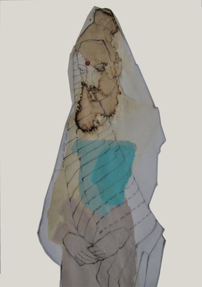 Figura de contemplação com véu de Doris Schmitz