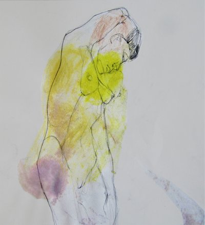 Figura nua amarela de Doris Schmitz