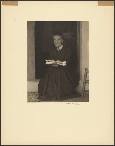 Irmã Sarah, Assentamento Shaker, Mt. Lebanon, Nova Iorque de Doris Ulmann
