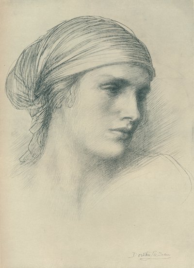 Estudo de uma cabeça, c1916 de Dorothea Landau