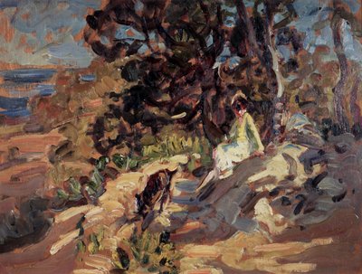 Repouso (óleo sobre tela) de Dorothea Sharp