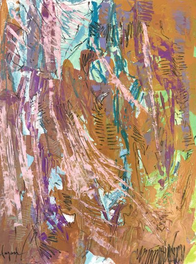 Fluxo abstrato vibrante de Dorothy Fagan