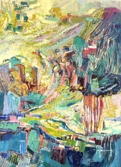 Uma animada aldeia de montanha de Dorothy Fagan
