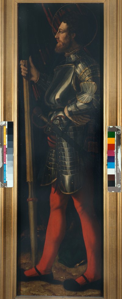 São Jorge, c.1540 (óleo sobre painel) de Dosso Dossi