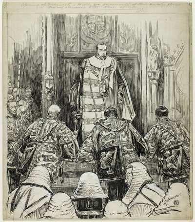Abertura do Parlamento durante o reinado de Eduardo VII de Douglas Macpherson