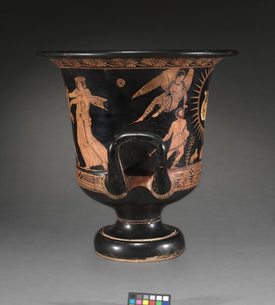 Detalhe de um lekythos de figura vermelha de Douris