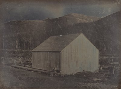 Vista de um celeiro em New Hampshire de Dr. Samuel A. Bemis