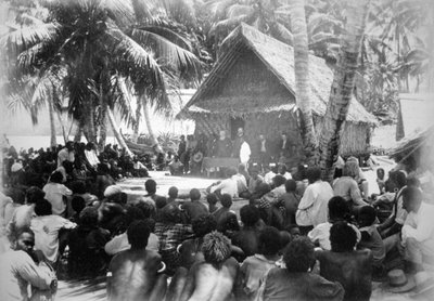 Parlamento em Hongo, Flórida, Ilhas Salomão, 1892. de Dr Welchman