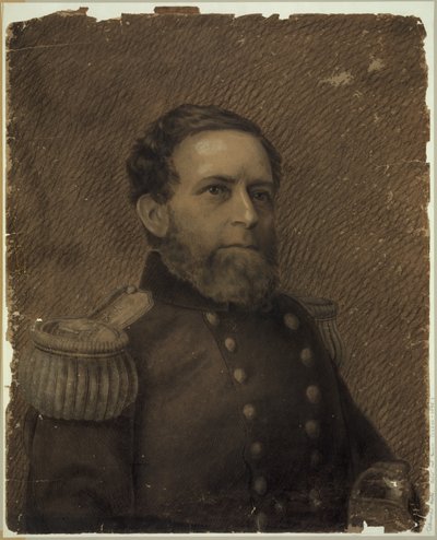 Almirante Andrew H. Foote, retrato de cabeça e ombros, em uniforme militar Abstract/medium de Drawings