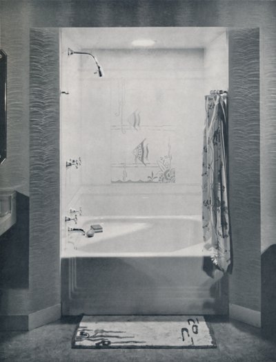 Banho Neo-Angle quadrado novo de quatro pés, 1935 de Drix Duryea