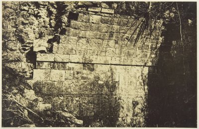 Palácio do Circo em Chichen-Itza, Interior de um quarto de Désiré Charnay