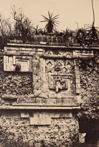 Uxmal, baixo-relevo indiano, Palácio das Freiras (Uxmal, Bas Relief de l