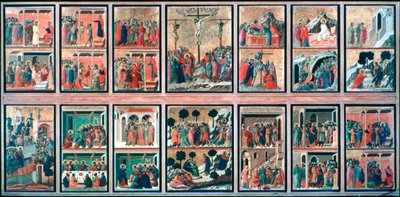 Maesta, Histórias da Paixão, 1308-1311 de Duccio di Buoninsegna