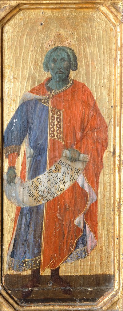 Salomão, detalhe da predella da Maesta